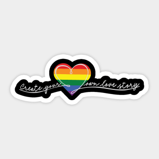 create your own love story Sticker